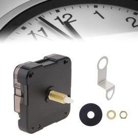 MovFlax Quartz Clock Movement Replacement Set, Thread Length 32mm Thread 25mm I Axis Shaft Clock Parts Suitable for Wall Clock Repair Parts and DIY (32 mm Shaft - for Panel 18-21mm Thick, Pack, 1)