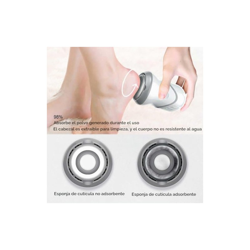Yosoo Health Gear Lima Eléctrica para Pies con Aspiración