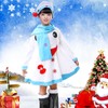 [Mprocen] Snowman Jumpsuit Scarf Cute Snowman Costume Disguise Cosplay Costume