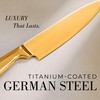 STYLED SETTINGS Gold Chef Knife – Ultra Sharp German Stainless