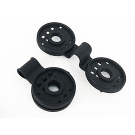 MW.Shop.24 Pack of 10 – Special Clip with Eyelet/Mounting Clips (Black) for Fence Panel Shade Net Wind Protection Fabric – Versatile – Winter-Proof