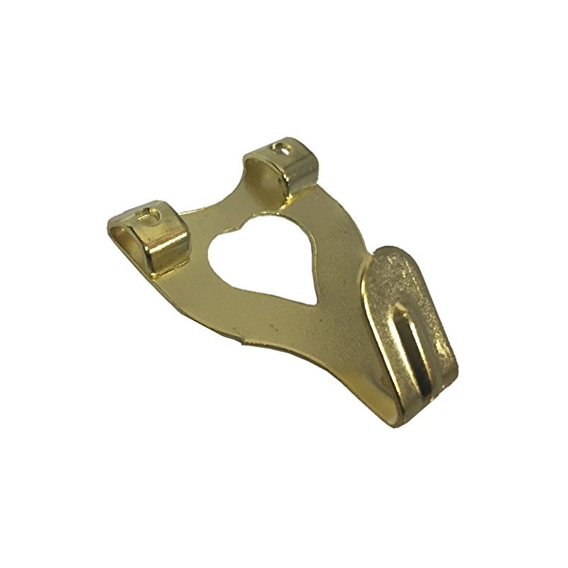 Brass Plated Double Picture / Photo Hanging Hook – 10
