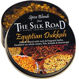 Egyptian Dukkah Spice Blend from The Silk Road Restaurant & Market (2oz), No Salt | All Natural Dukkah Seasoning | Vegan | Gluten Free Ingredients | NON-GMO | No Preservatives