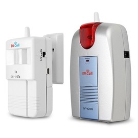 Wireless Sensor Chime Alarm DS-410RTS / Long-Range FM Type / Security Alarm for Visitors Notification Bell / Burglar Alarm