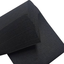 Stiff Felt Sheets, 32 Pcs Felt Fabric, 7"×11.3" Color Felt for Crafts, Craft Felt Square for Sewing (Black)