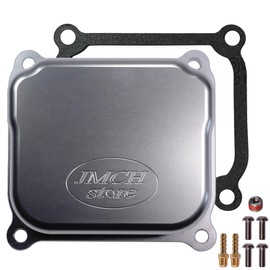 JMCHstore billet aluminum valve cover for Predator 212 6.5HP Hemi Engine, For Harbor Freight Loncin Motor 210FA 212cc Engine Modle 60363 Silver