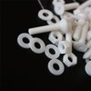 20 x Cross Head Countersunk Screw White Plastic Polypropylene (PP)