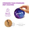 1 x Round Coaster - Name Imani Space Universe Galaxy