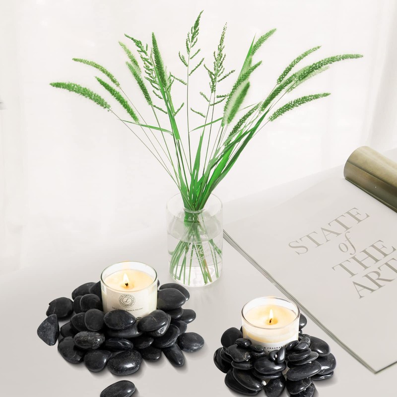 Ausluru 11lbs River Rocks Polished Pebbles for Plants Garden Decorative