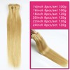 Unipearl Straight Clip-In Real Hair Extensions, 50 cm / 20