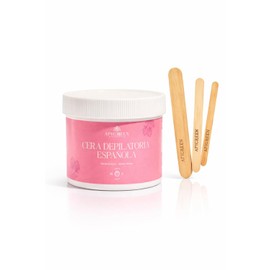 Cera Española para depilar Apigreen 250GRS - Aroma Fresa |Piel Sensible | Bikini, Rostro, Piernas, Barba | Depila sin dolor | Eficaz en todo tipo de vello