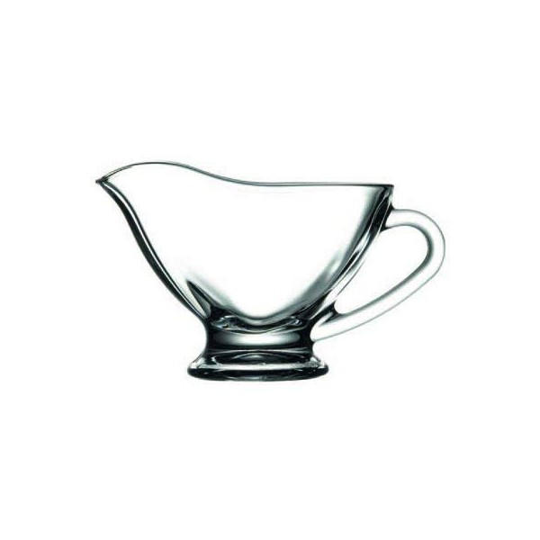 Pasabahce Basic Glass Saucer Gravy Boat 170ml, Gift Boxed 55012