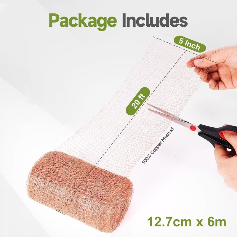 6 m anti-snail copper wire mesh