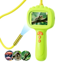 Borescope Snake Camera with Light for Kids, Outdoor Educational STEM Toys, Science Gifts for 5 Year Old Boy, Camping Nature Activities, Best Birthday Gift for Boys, Girls Ages 4,5,6,7,8,9,10 Years Old