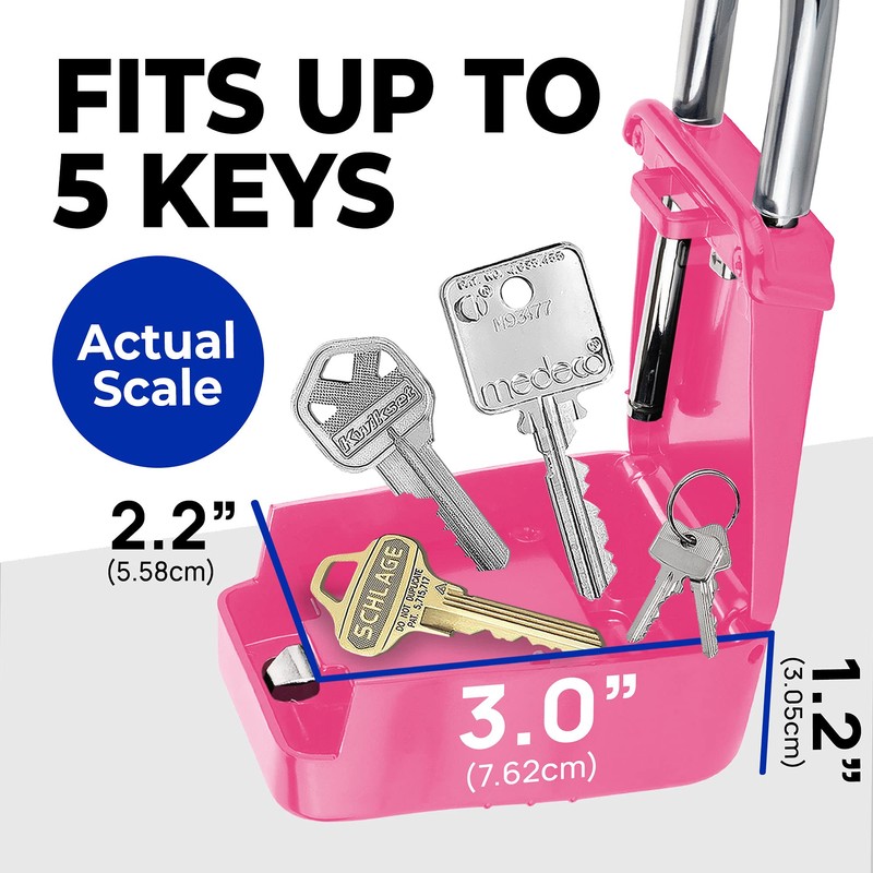 Lion Locks 1500 Key Lock Box with Code, Lockbox for