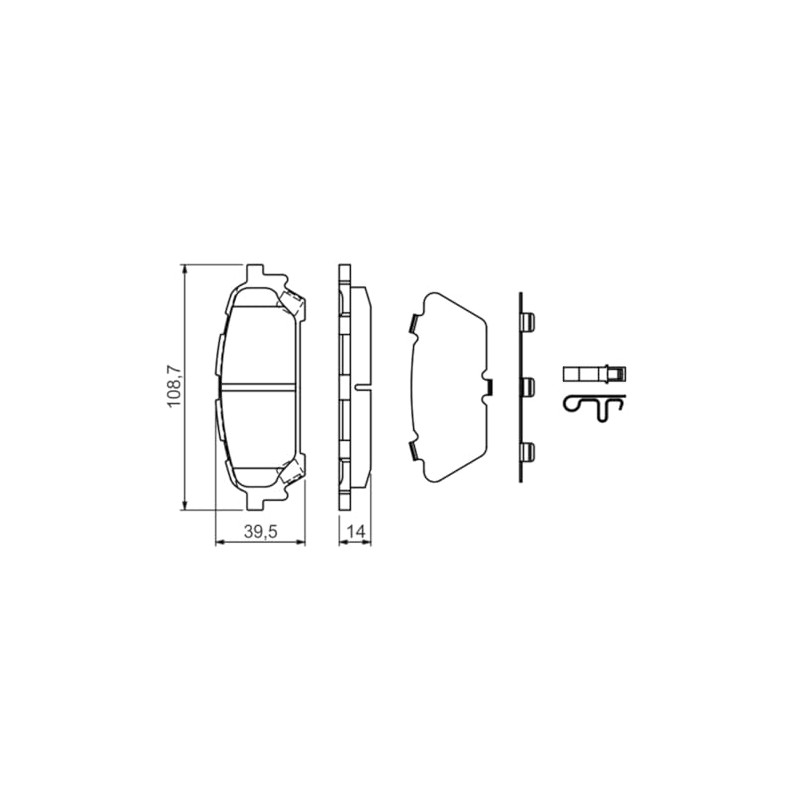 Bosch 0986494232 Brake Pad Set