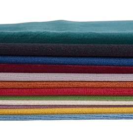BENECREAT 12Pcs Assorted Double Sided Velvet Soft Fabric 7.8x11.4" Velvet Fabric for Wallet Purses Making and Other DIY Sewing Craft Project
