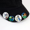 4pcs Golf Ball Marker with Magnetic Golf Hat Clip, Golf