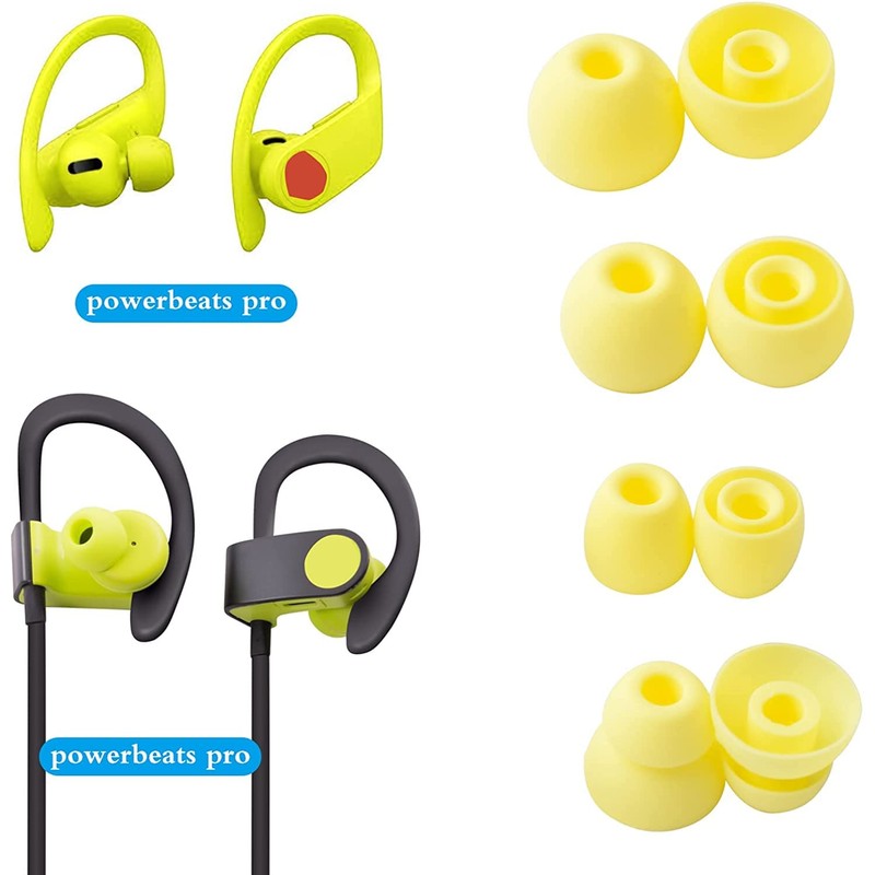 Replacement Eartips Silicone Earbuds Buds Set Earplug Compatible with PowerBeats