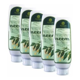 5 Pastas De Neem Natural Libre De Fluor De 200 G Cu                                                                                                   