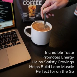 High Protein Columbian Coffee Powder |25 Grams Whey Isolate|100mg Natural Green Tea Caffeine |0 Added Sugar Keto Gluten Free 99.9% Lactose Free|Hot or Iced |15 Serving (15 Servings, Original)