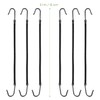 Frcolor Black Hair Hook Ponytail Holder with Hooks Hook Hair