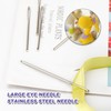Large Eye Sewing Needles, 20 Pcs Large Eyed Blunt Ended