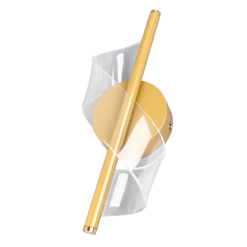 18W Spiral Modern LED Indoor Wall Sconce Lighting Acrylic Indoor