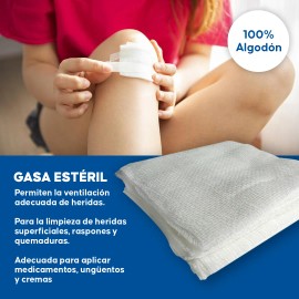 Gasa Simple No Esteril 10x10 Cm 100% Algodón 200 Pzas Jaloma Color Blanco
