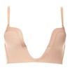 Wonderbra Women Ultimate Plunge Bra, Beige, 32C