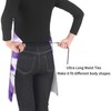 Yipaidel Waterproof Purple Tie Dye Adjustable Bib Apron for Cooking