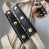 2 Piece Bag Handle Cover, PU Leather Cover, Reduces Burden,
