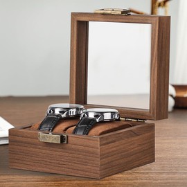 Baskiss Wooden Watch Case Watch Storage Box Collection Case Watch Box Luxury Watch Display (2nd Place)