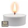 50 Pzs Vela De Té Flotante Sin Aroma Sin Humo