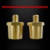 Ampper M8 Thread Male Brass Battery Terminal Charging Posts, M8