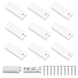 RXKFIGX 10 Pieces Bracket for Pleated Blinds for Drilling Pleated Bracket Spare Parts Pleated Replacement Parts for Pleated Blind Clamp Support for Mounting Curtains and Blinds on Window Frames