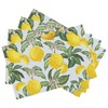 Tropical Lemon Placemats Set of 4, Placemats Dining Table Mat