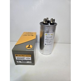 Titan Pro TRCFD355 35+5 Round Dual Motor Run Capacitor. 35/5 MFD/UF 440/370 Volts HVAC A/C AIR Conditioner Packard