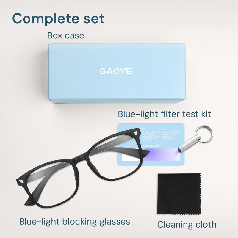 Gaoye Blue Light Glasses for Computer & Gaming - Anti