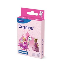 Cosmos® Playmobil Princess Children's Plasters, Mix of 3 Sizes, Pack of 12
