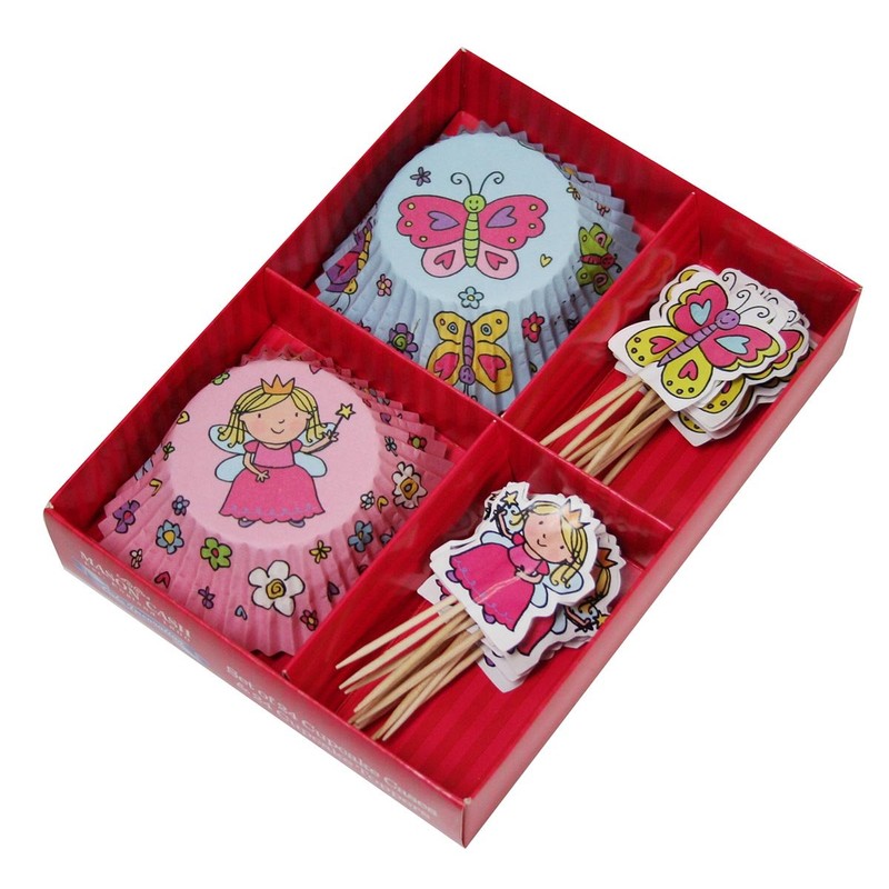 Mason Cash Princess Cup Cakes andTopper, Set of 24