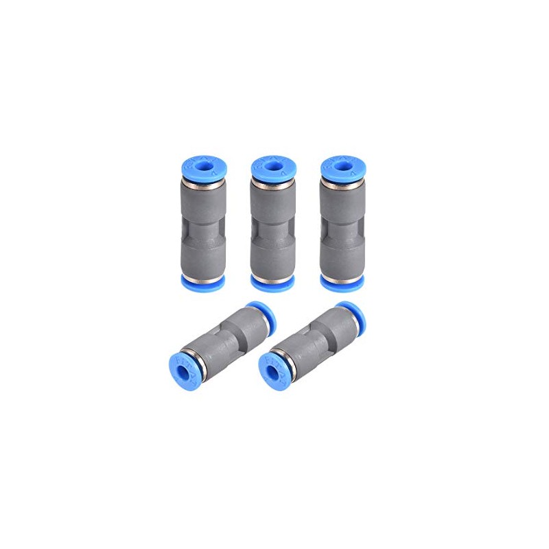 sourcing map Straight Push Connectors 4mm Quick Release Pneumatic Connector