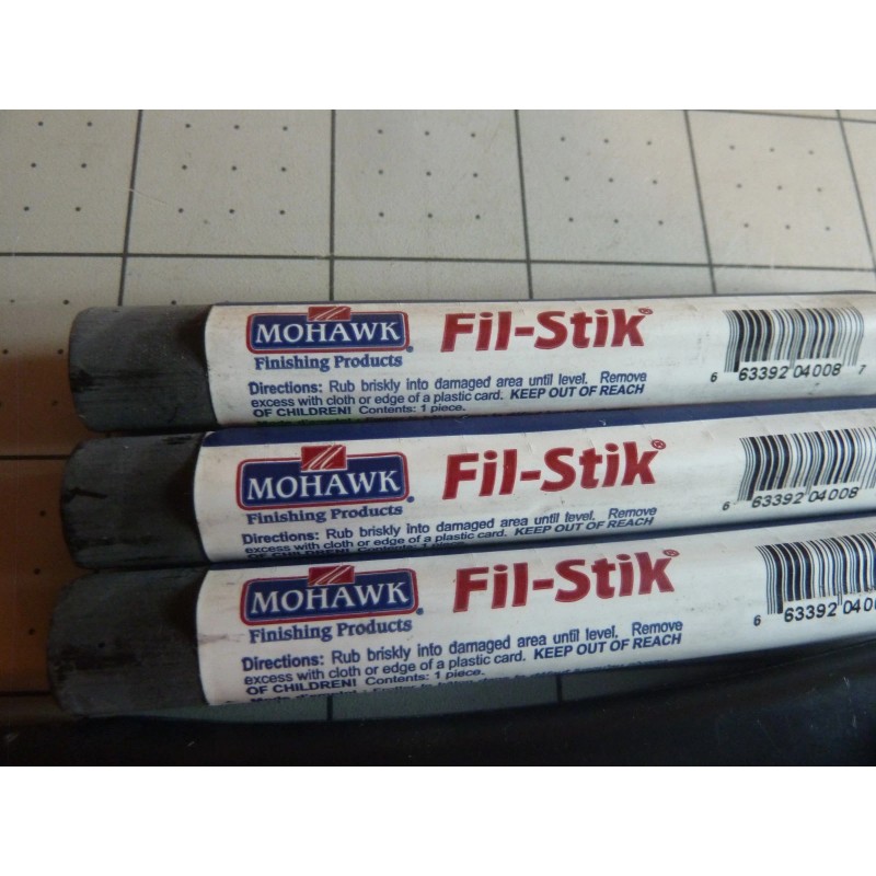 Mohawk THREE (3) Mohawk Fil-Stik - Wood Furniture Scratch Repair