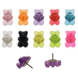 Lindos alfileres decorativos para tablero de corcho, tachuelas para colgar en la pared, cabezales de plástico, aguja de acero para tablón de anuncios, hogar, oficina, 20 unidades