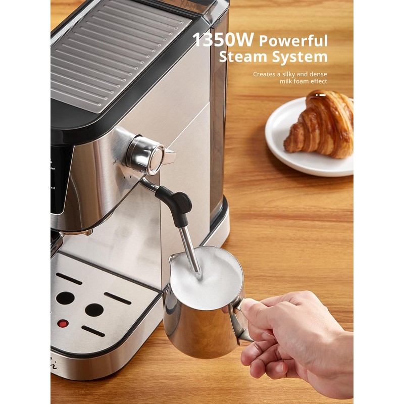 UDI Espresso Machines with LED Touch screen, 20 Bar Espresso