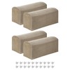 sourcing map 4Pcs Stretch Armrest Covers, Polyester Soft Armchair Slipcovers
