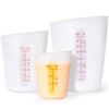 Rainspire Upgraded 3 Piece Silicone Measuring Cup Sets Squeeze &