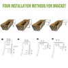 Karlliu 2 Pack 30 Inch Window Boxes Planters Railing Planter