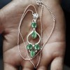 Malachite Pendant 925 Silver Overlay Pendant Multi Shape Gemstone With