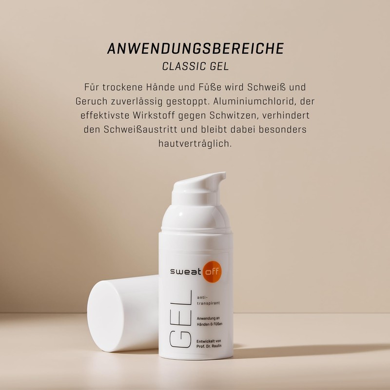 SWEAT-OFF Gel antitraspirante 30 ml | Gel contro sudore e